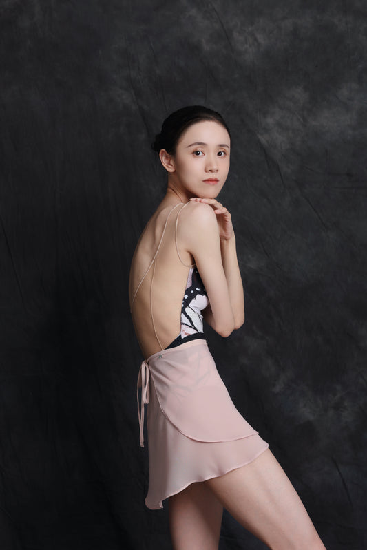 Butterfly — Blush — Mesh Leotard
