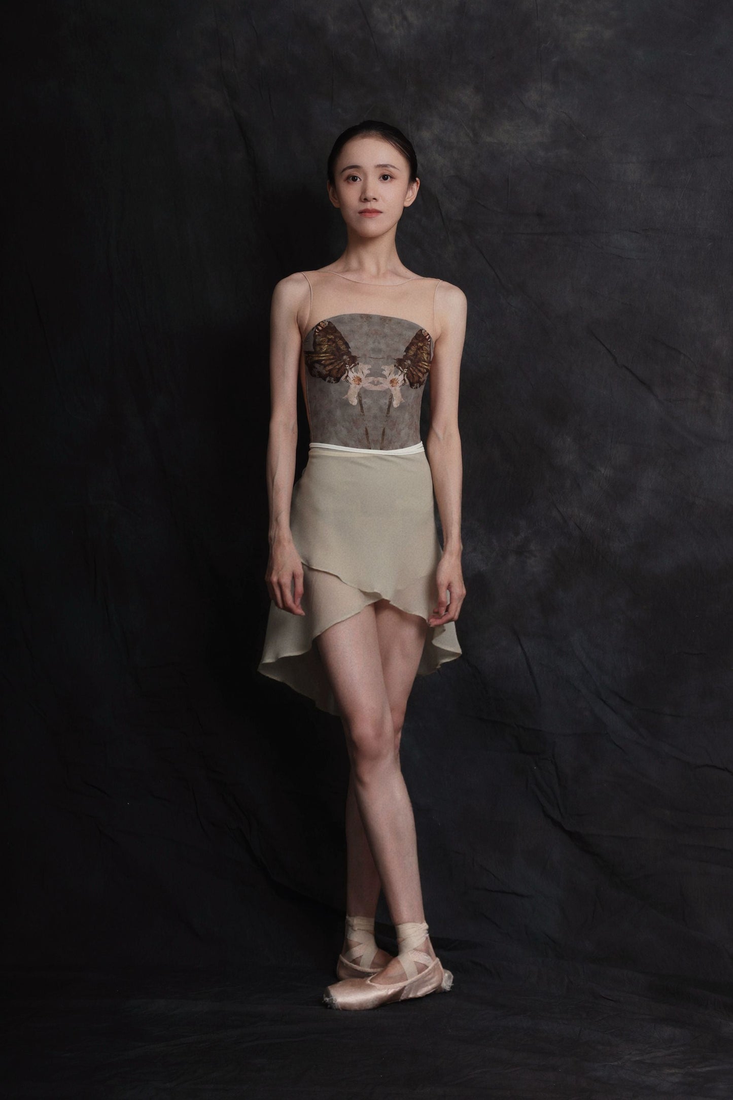 Butterfly — Gilt — Mesh Leotard