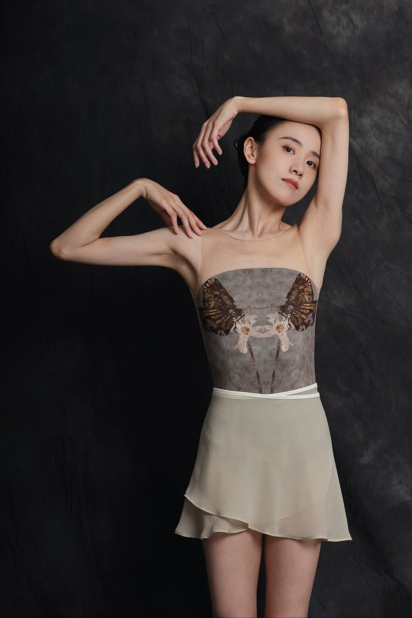 Butterfly — Gilt — Mesh Leotard