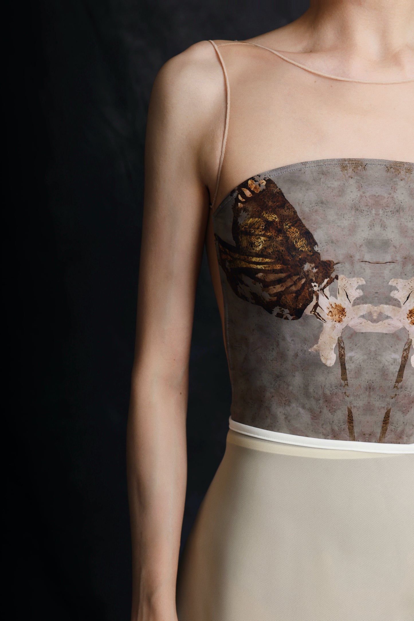 Butterfly — Gilt — Mesh Leotard