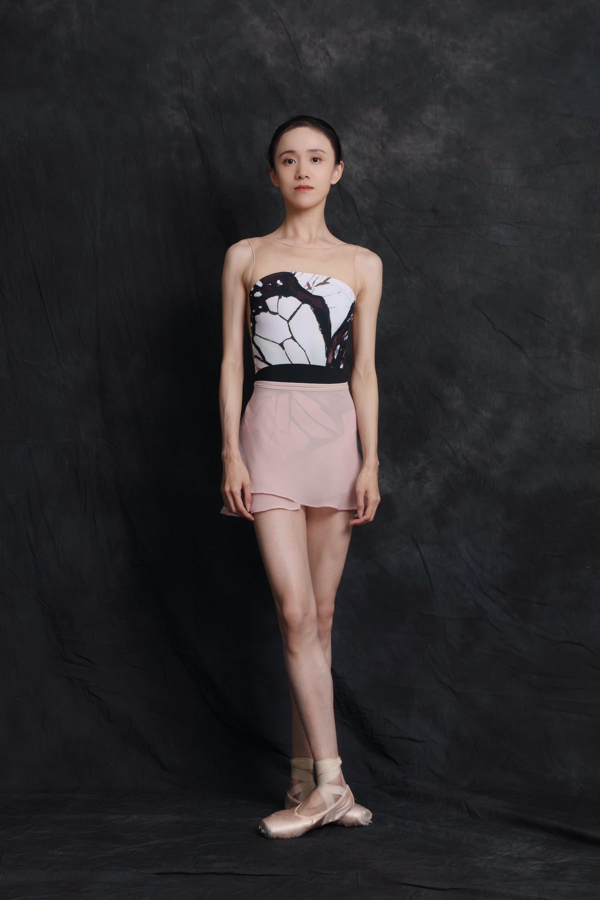 Butterfly — Blush — Mesh Leotard