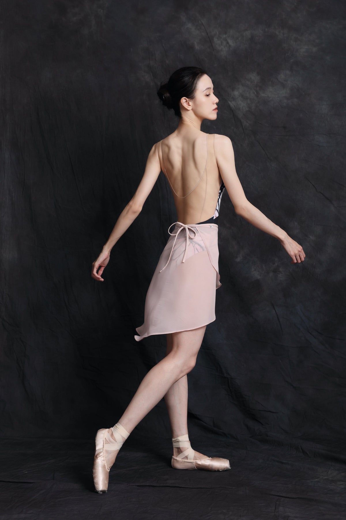 Butterfly — Blush — Mesh Leotard