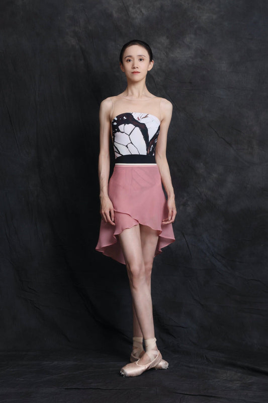 Butterfly — Blush — Mesh Leotard