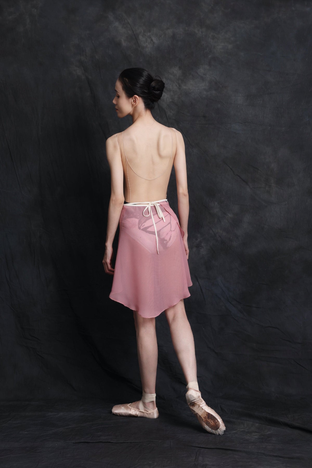 Butterfly — Blush — Mesh Leotard