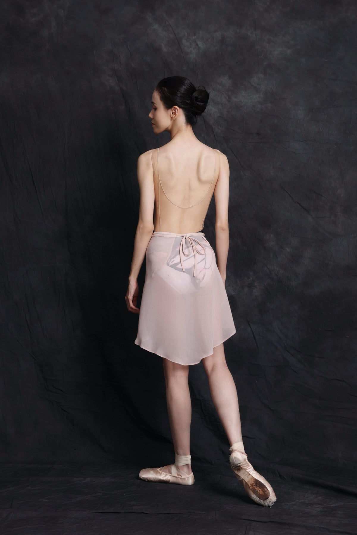 Butterfly — Blush — Mesh Leotard