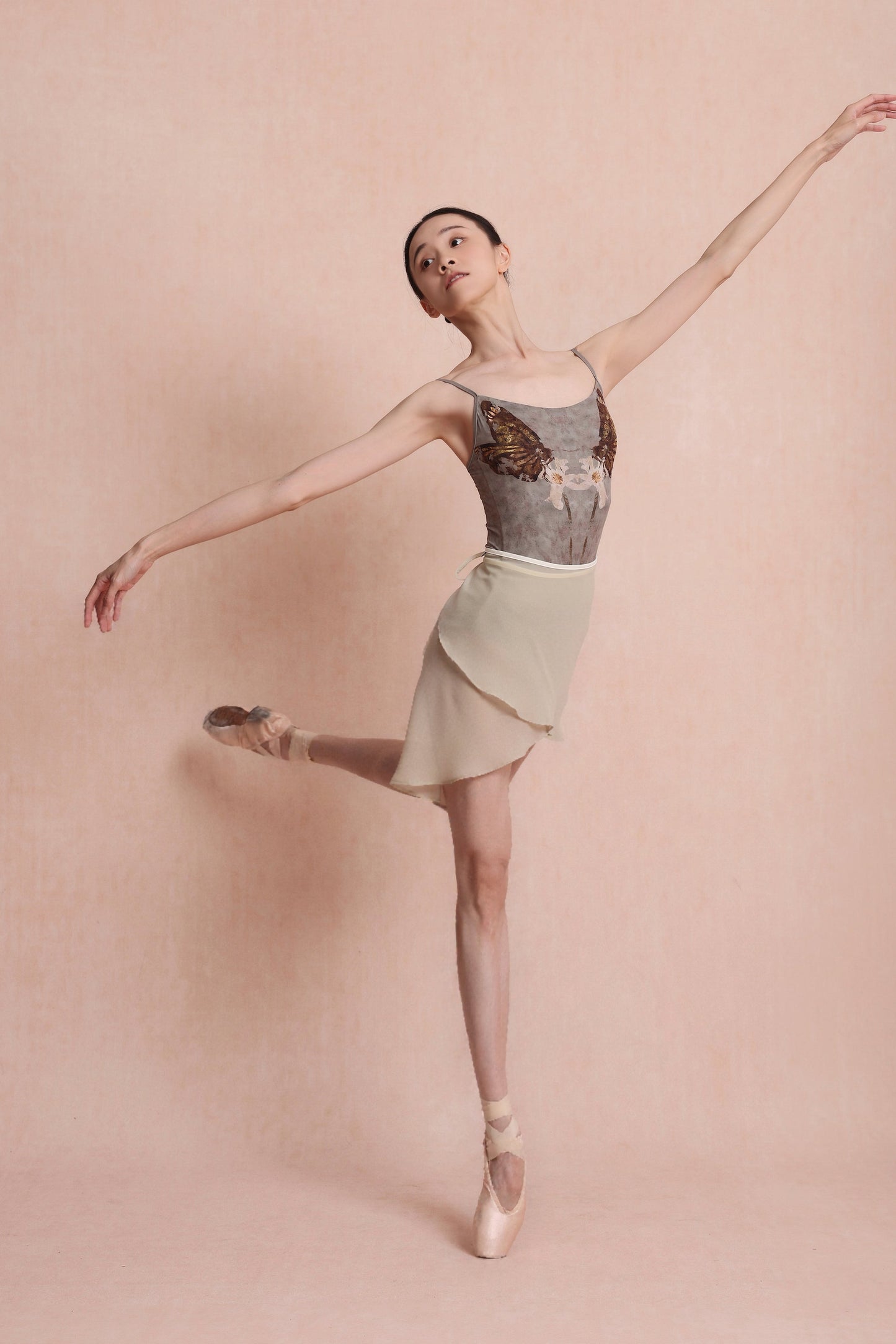 Butterfly — Gilt — Strap Leotard