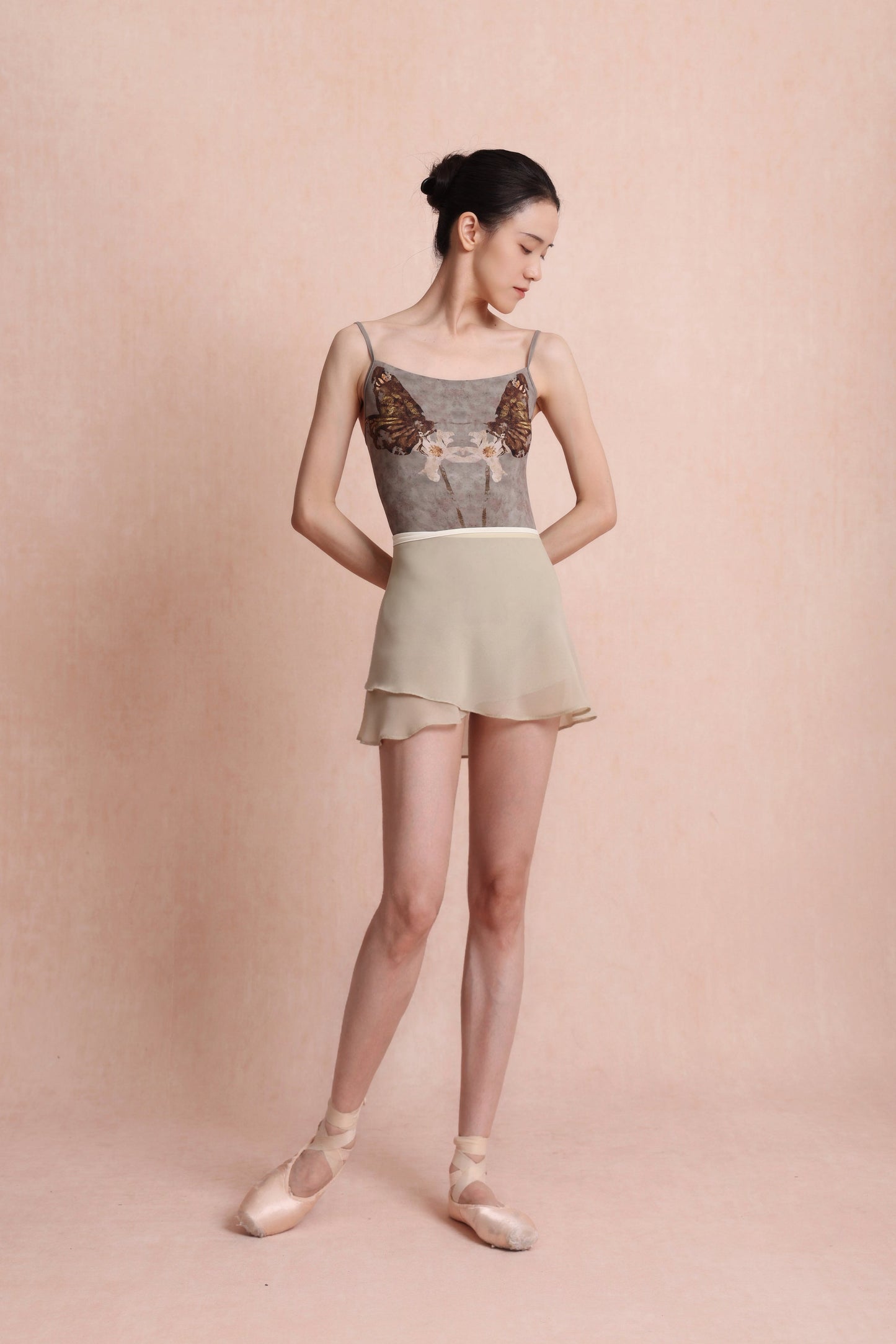 Butterfly — Gilt — Strap Leotard