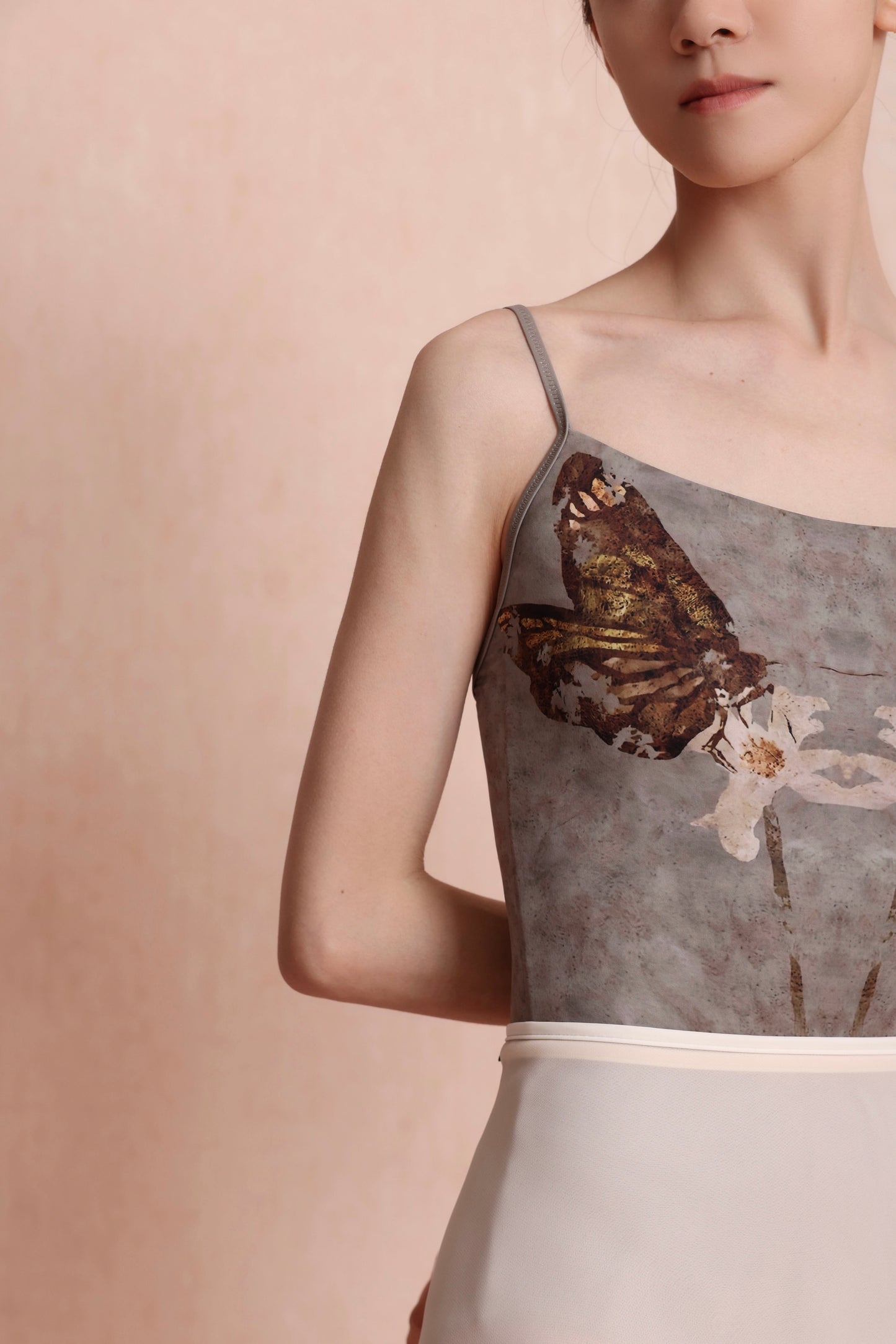 Butterfly — Gilt — Strap Leotard